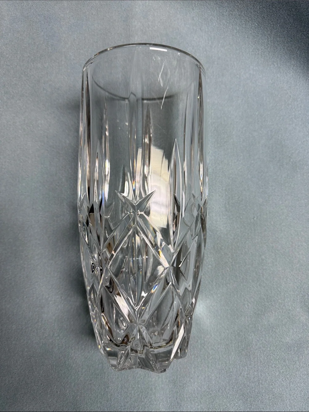 Gorham Lady Ann Clear Cut Crystal Flower Vase